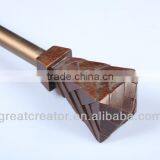 Home Decor Window Curtain Rods With Pewter Monument Resin Finials thumbnail-3