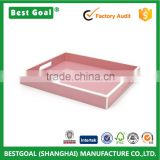 Pink Luxurious Wood Restaurant Serving Tray