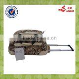 New Design Hot Sale Popular PU Material Real Push Trolley High Quality Wheel Trolley Duffle Bag thumbnail-5