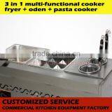 Combination Cooking Equipment Counter Top Pasta Cooker Fryer Oden Boiler for Restaurant thumbnail-2