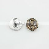 Hot Selling 18mm Yellow Crystal Rose Snap Button For Interchangeable Jewelry