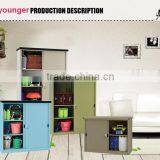 Metal 2 Door Office Detachable Cabinet Half Height Glass Door Filing Cupboard thumbnail-5