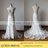 2016 New Design Crystals Heavy Beading Wedding Gowns Islamic Wedding Dress 2016
