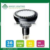 Commercial Lighting Supplier Ul Listed Led Par30 5000k 36w With 16pcs Brand Chips thumbnail-1