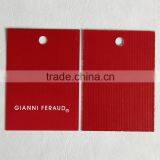 Coated Art Paper Hang Tag With Embossing Vertical Stripes for Ladies Underwear thumbnail-3