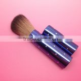 crystal makeup brush,purple powder retractable brush