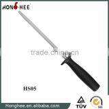 Diamond Rod Knife Sharpening Steel, Long Grip Handle, 8"/10"/12"/14" Available