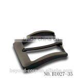 Hot Selling Western Style Curved Men's 35mm Gun Metal Satin Belt Buckle Supplier's Choice