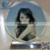 3d Fashionable Shape Laser Engraved Crystal Cube