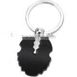 Black Metal Key Chains, Black Shape Key Chains, Black Keychain