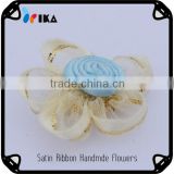Artificial flowers wholesale,headdress ribbon flowers,Chinese kno handmade supplier