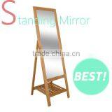 Pine Wood Frame With Free Standing Mirror thumbnail-1