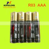 multiforce Shrink Wrap R03 SIZE AAA UM4 1.5V Battery Trade Assurance SINOLINK