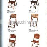 Portable bamboo folding chair