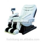 electric white leather massage chair