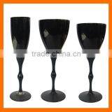 Hand Blown Black Wine Glass,drinking Glass thumbnail-1