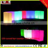 Led Light up Curves Bar Counter With LED RGB Light Changing thumbnail-6