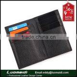 New Arrival Genuine Cowhide Leather Unisex Credit/ID Card Holder,bifold Leather Card Holder thumbnail-1