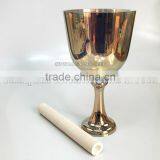 Light Titanium Quartz Crystal Singing Grail With Handle or Stand thumbnail-4