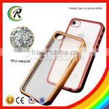 OEM Metal Plate Phone Case for IPhone 4 Color Painting Soft TPU Back Case thumbnail-1