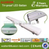 CE 1.2m 36W led ceiling light with emergency waterproof IP65