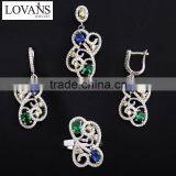 Stylish Fake Gold Jewelry Set New Design Ruby Gemstone Bulk Buy From China TZ-0175 thumbnail-4