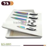 Titanium Kitchen Knife Set,Plastic Handle