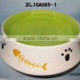 Ceramic Pet Bowl With Little Paw thumbnail-1