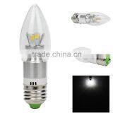 4W E27 Led Candle Light 5730 SMD Led Lamp Silver Aluminum House