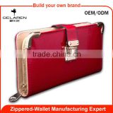 Chinese Supplier High Quality Long Clasp Safe Wallet