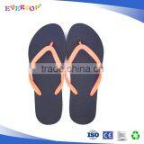 4 Nite Orange Pvc Strap Black Inside Out Flip Flops thumbnail-1