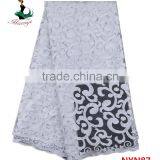 Haniye 2016 Nigerian French Net Lace Fabric African Tulle Lace Fabrics for Party/NYN87