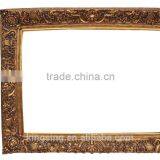 Beautiful Golden Resin Frame for Pictures Resin Photo Frame Wall Decdoration Art