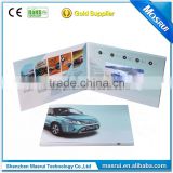 7" video brochure card A5 size lcd screen custom video folder