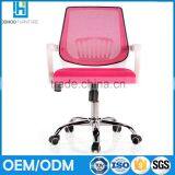 China Manufacturer Arm Chair Furniture Mid Back Ergonomic Rotating Gas Lift Mesh Training Chair With Castors thumbnail-5