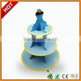 Recycle Cardboard Cupcake Stand ,recycle Cake Stand ,purple Cardboard Cake Display thumbnail-1