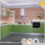 Green High Gloss Lacquer Upper Kitchen Cabinet Modern Design