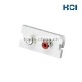Bezel With Nickel-Plated RCA RGB Style Audio and Video Connector thumbnail-3