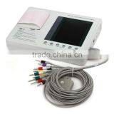 3-channel Color LCD Electrocardiograph Portable ECG EKG Machine thumbnail-4