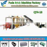 Medium Size QT4-18 Full Automatic Concrete Paver Brick Machine With High Quality thumbnail-1