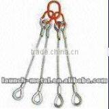Four-leg Swaged Wire Rope, Sling Assembly in 1,670MPa Rope, OEM or ODM Orders Are Welcome thumbnail-1