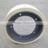 Scissor Lift Solid Tire Wheel for Small Electric Scissor Lift 12x4 323x100 Etc. thumbnail-5