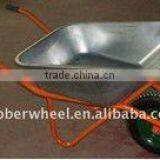 200kg Construction Single Wheel Steel Tray Wheelbarrow thumbnail-1