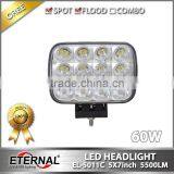 5x7 LED Sealed Headlight 60W With Out Mounting Brackets H6014 H6052 H6054 Headlamp Replacement thumbnail-3