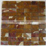 New Selling Attractive Style BROWN GOLDEN ONYX MOSAIC TILES COLLECTIONS thumbnail-5