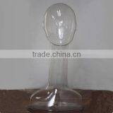 Plastic PC Transparent Fashion New Long Neck Mannequin Head Display thumbnail-1