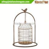 Decorative Metal Victorian Bird Cage for Centerpiece thumbnail-1