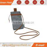Felt Cell Phone Neck Pouch Felt Cell Phone Bags for Men or Girls thumbnail-1