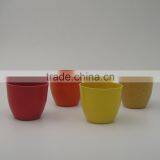Wholesale Biodegaradable Bamboo Fiber Plant Pot thumbnail-3