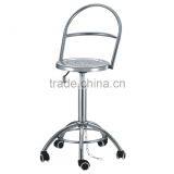 Stainless Steel Lab Stool With Backrest thumbnail-2